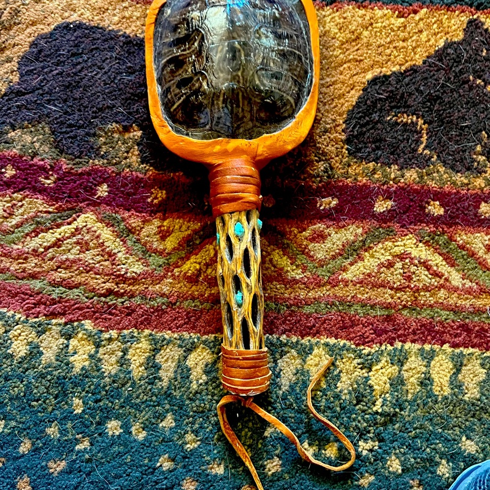 Are Native American turtle dance rattle?